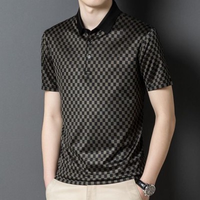 CHINA RIB FABRIC POLO-BROWN