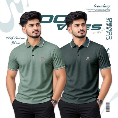 2 Pcs China Combo Premium Polo Shirt