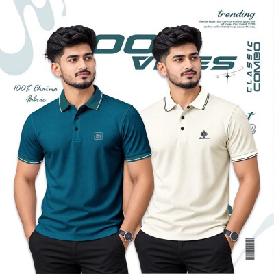 2 Pcs China Combo Premium Polo Shirt