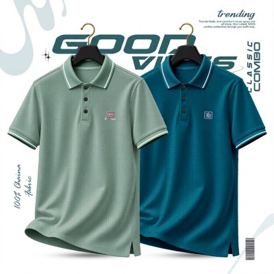 2 Pcs China Combo Premium Polo Shirt