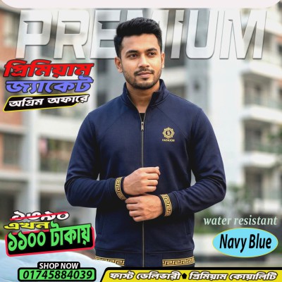 PREMIUM QUALITY WINTER JACKET FOR MANS(NAVY BLUE)